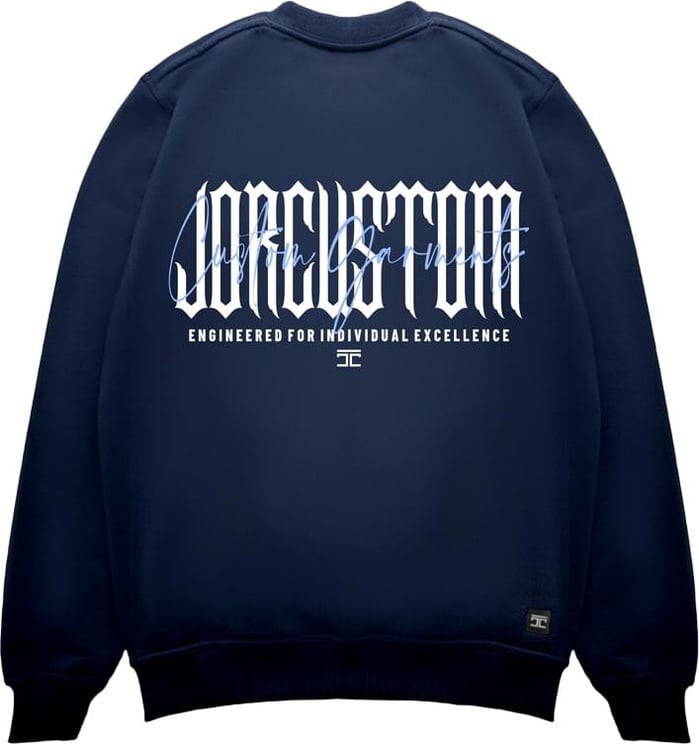 JORCUSTOM Excellence Sweater Navy Blauw