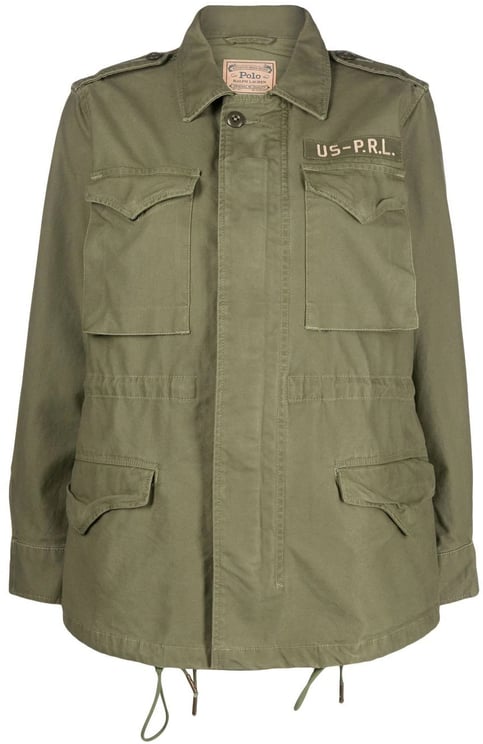 Ralph Lauren Cotton Twill Military Jacket Groen