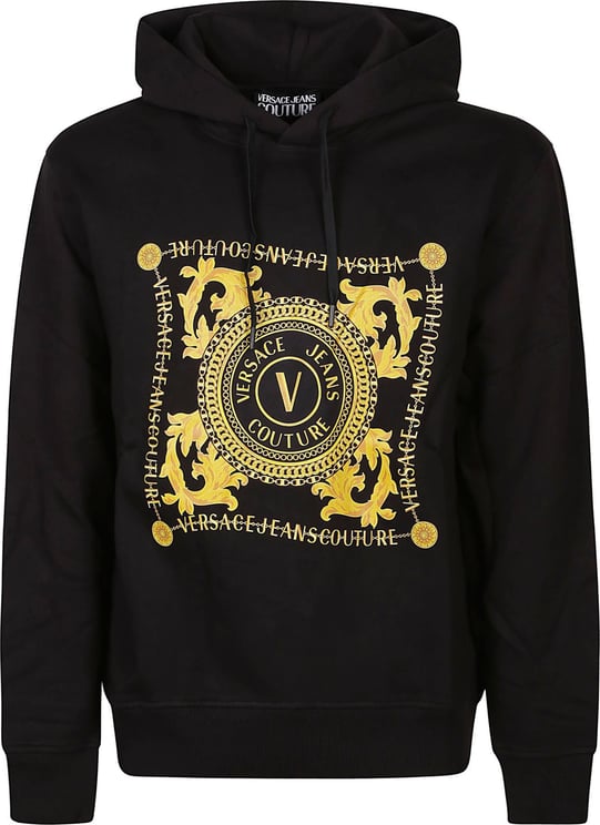 Versace Jeans Couture Foulard Sweatshirt Black Zwart