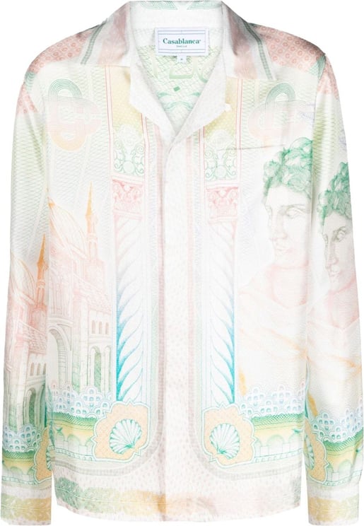 Casablanca Silk Shirt Twill La Monnaie Divers