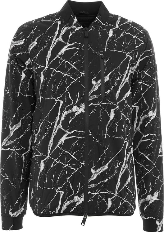 AlphaTauri Jacket "Opmal" with marble print Zwart