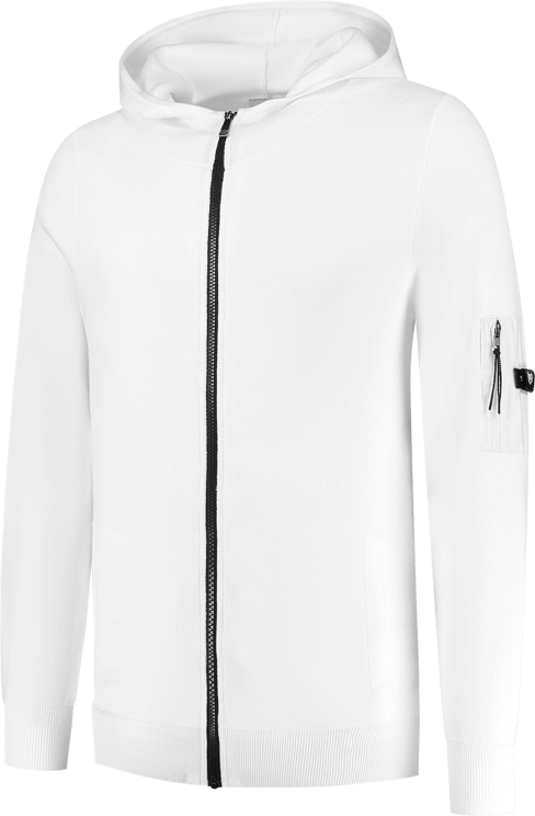 Quotrell Quotrell Couture - Bilbao Knitted Hoodie | Ecru Beige