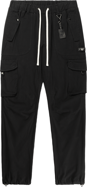 Quotrell Quotrell Couture - Terni Cargo Pants | Black Zwart