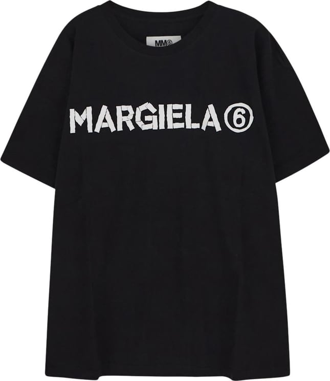 MM6 Maison Margiela Cotton Logo T-shirt Zwart