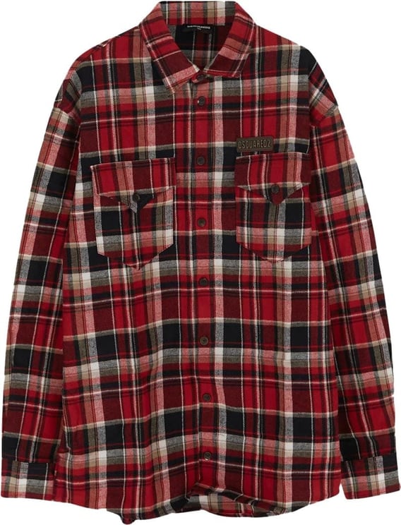 Dsquared2 Cotton Shirt Rood
