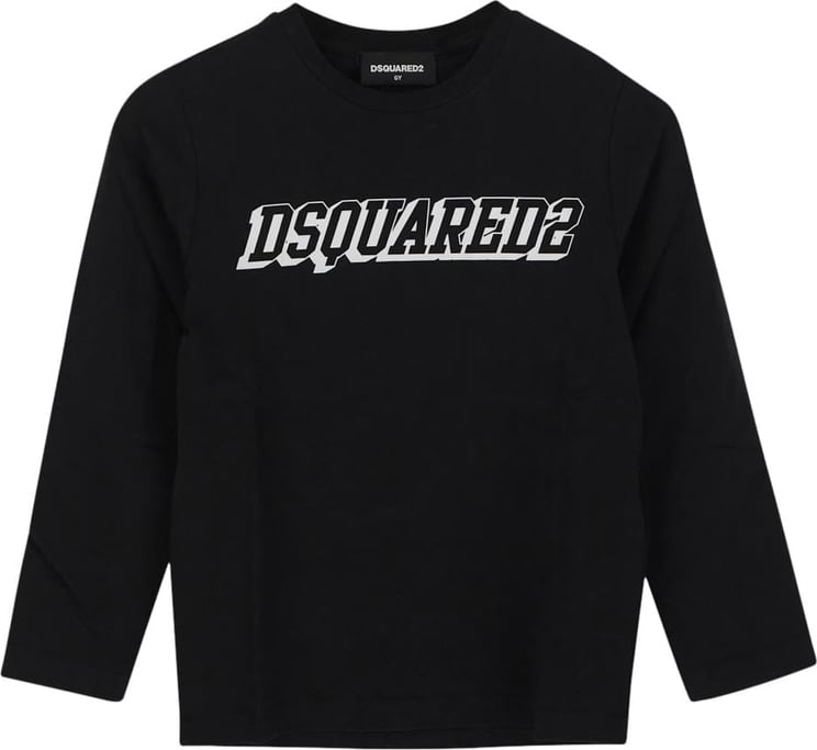 Dsquared2 Long Sleeves T-shirt Zwart