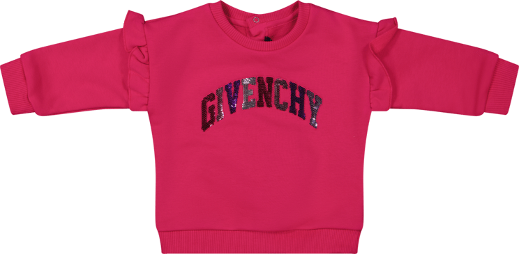 Givenchy Givenchy Baby Meisjes Trui Fuchsia Roze