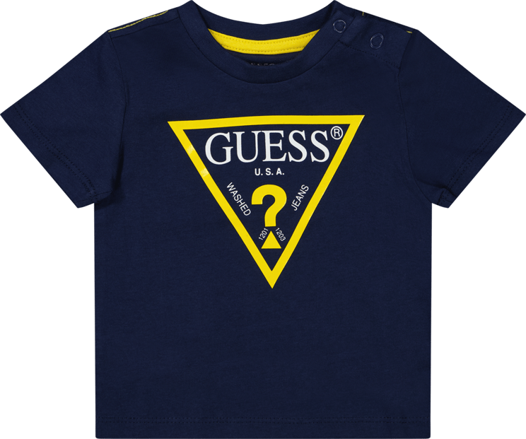 Guess Guess Baby Jongens T-Shirt Navy Blauw