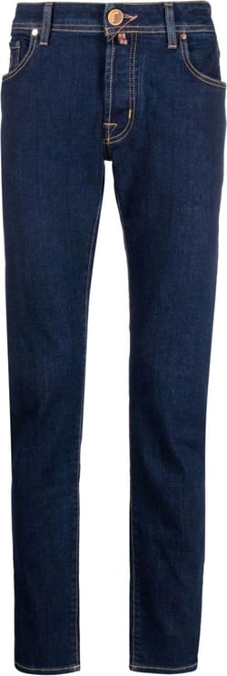 Jacob Cohen Nick logo-patch slim-fit jeans Blauw