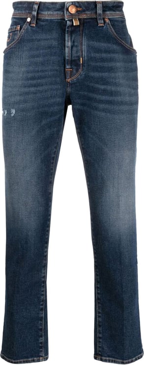 Jacob Cohen Scott low-rise tapered jeans Blauw
