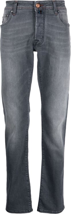 Jacob Cohen low-rise straight-leg jeans Zwart
