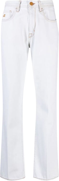 Jacob Cohen embroidered-logo tapered jeans Blauw