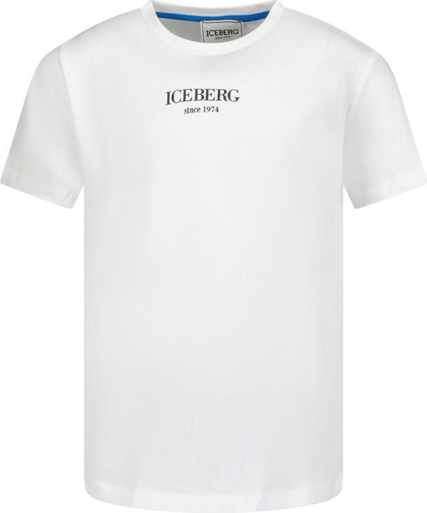 Iceberg Iceberg Kinder Jongens T-Shirt Off White Wit