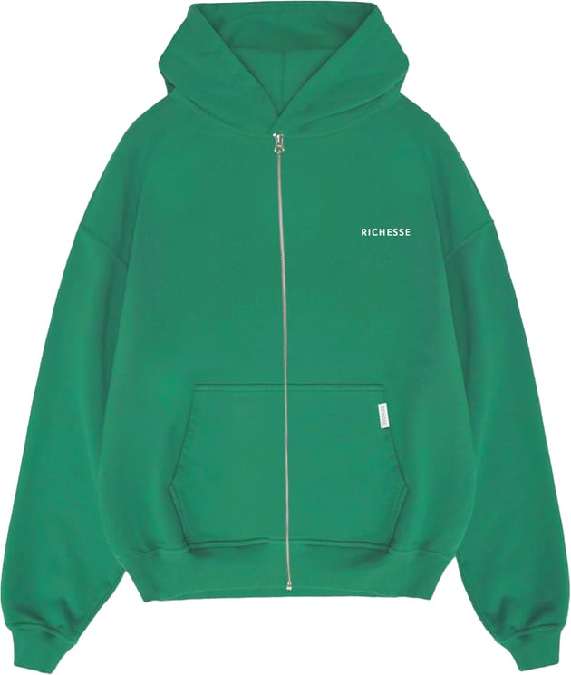 Richesse Zipped Hoodie Groen Groen