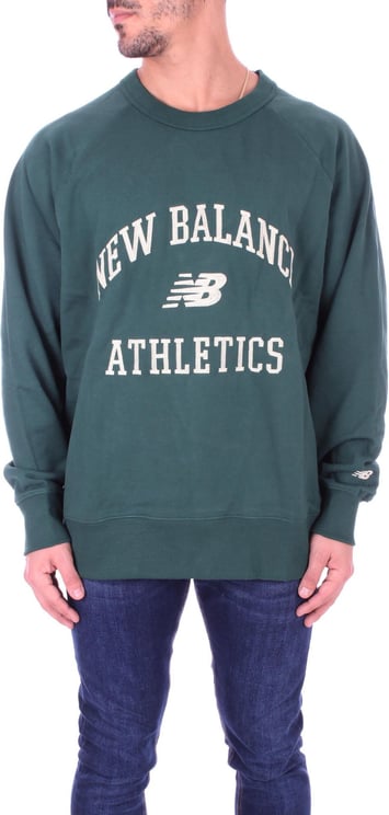 New Balance Sweaters Green Groen