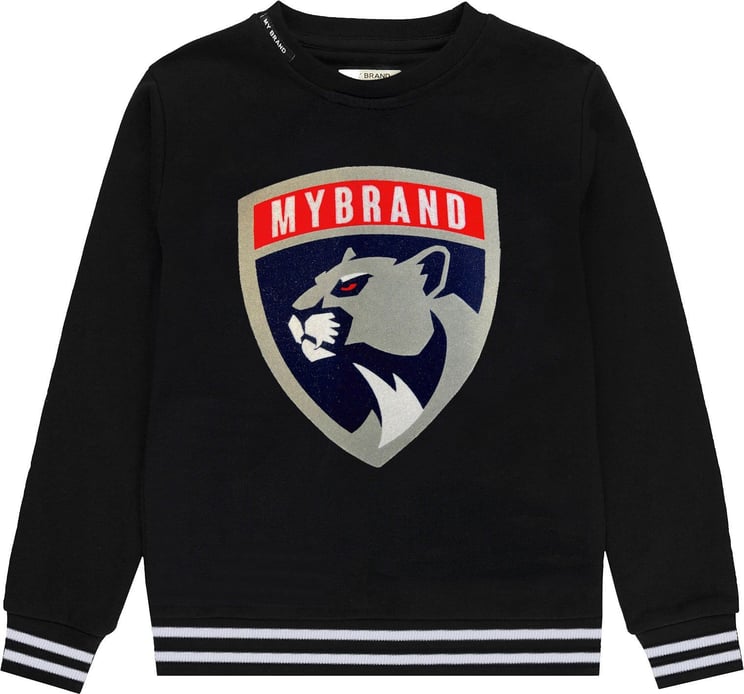 My Brand Panther Striped Sweater Zwart
