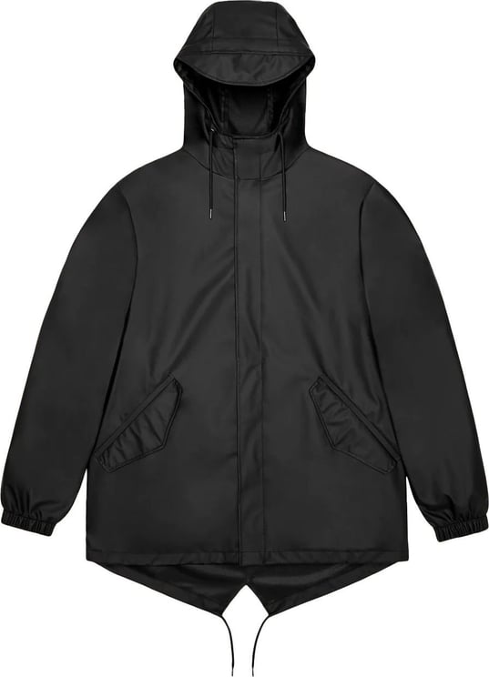 Rains Fishtail Jacket Black W3 Zwart