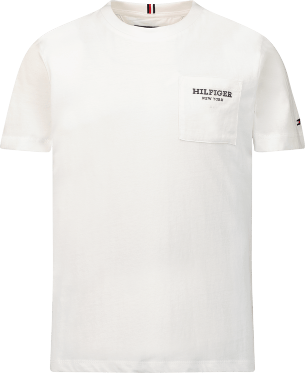 Tommy Hilfiger Tommy Hilfiger Kinder Jongens T-Shirt Wit Wit