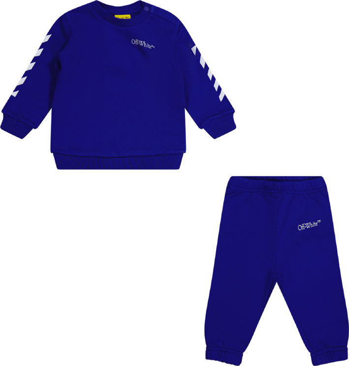OFF-WHITE Off-White Baby Jongens Joggingpak Cobalt Blauw Blauw
