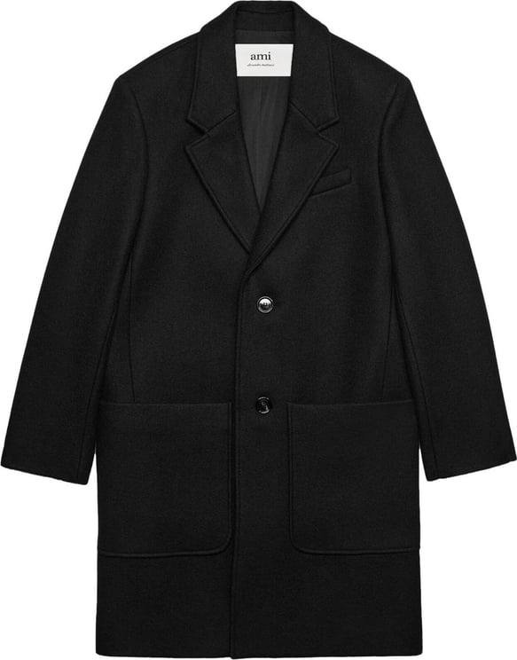 AMI Paris Coats Black Black Zwart