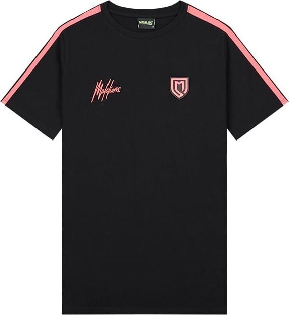 Malelions Sport Academy T-Shirt - Black/Red Zwart