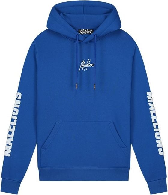 Malelions Men Lective Hoodie - Cobalt/White Wit