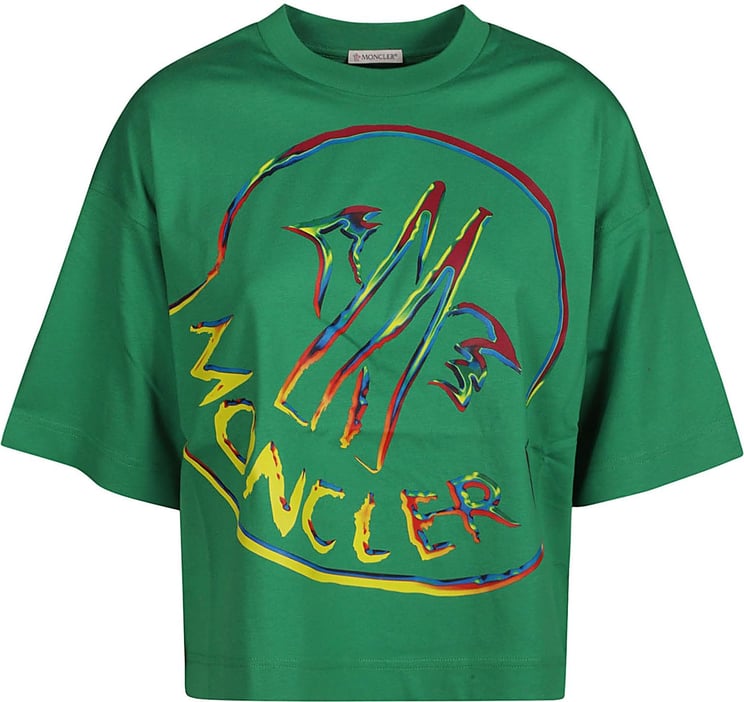 Moncler T-shirt Green Groen