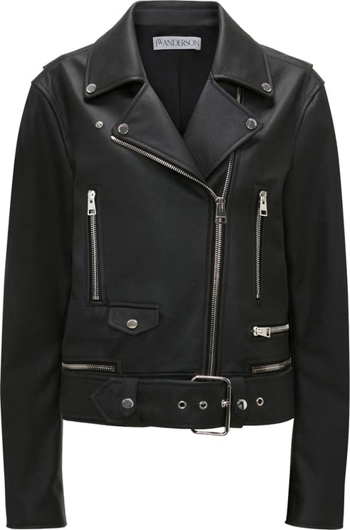 J.W. Anderson leather biker jacket Zwart