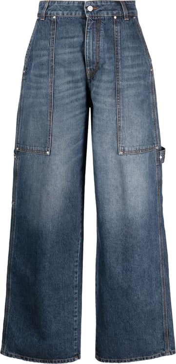Stella McCartney wide-leg jeans Blauw