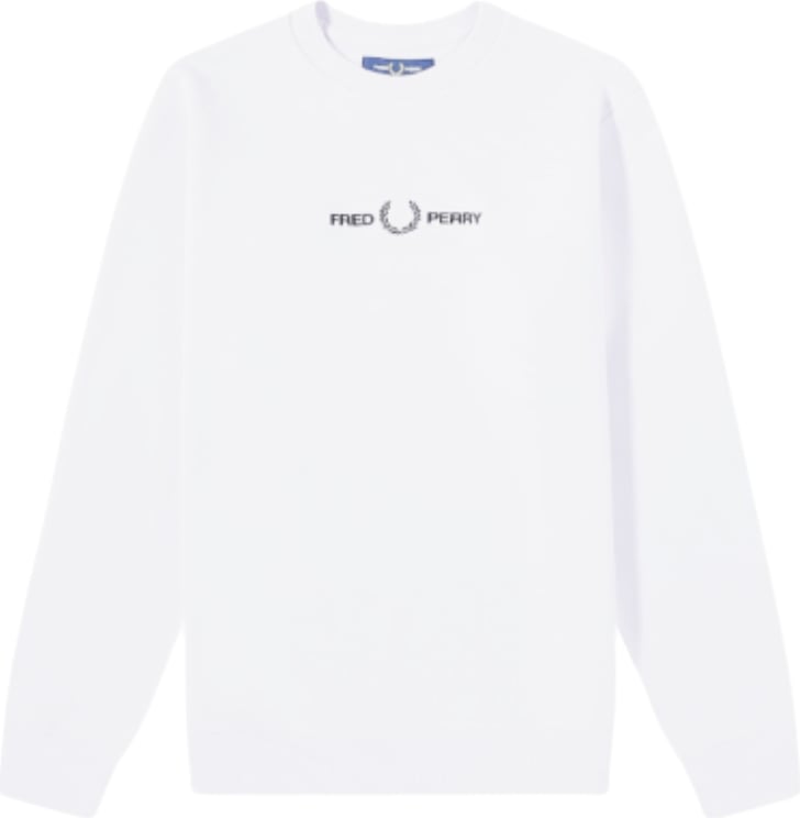 Fred Perry Fred Perry Embroidered Sweatshirt Snow White Wit