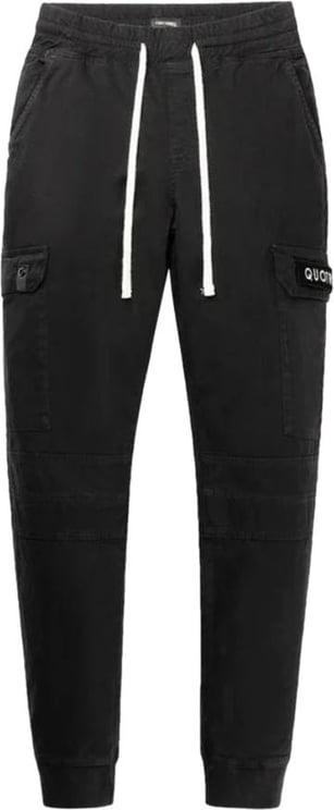 Quotrell Casablanca Cargo Pants | Black/white Zwart