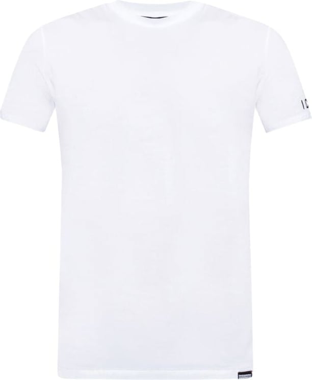 Dsquared2 Dsquared2 Round Neck T-Shirt White Logo ICON Divers
