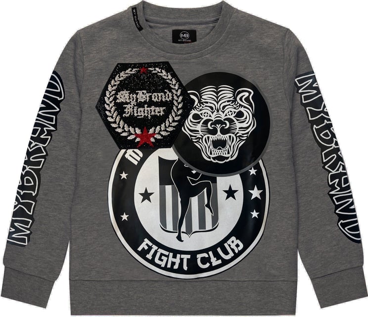 My Brand Fighter Club Sweater Grijs