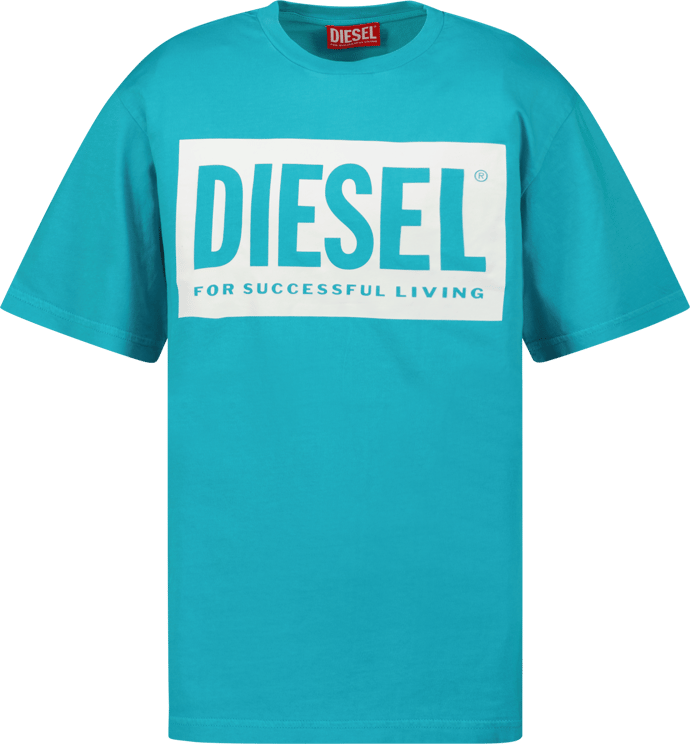 Diesel Diesel Kinder Unisex T-Shirt Blauw Blauw