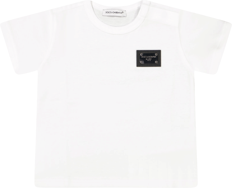 Dolce & Gabbana Dolce & Gabbana Baby Unisex T-Shirt Wit Wit