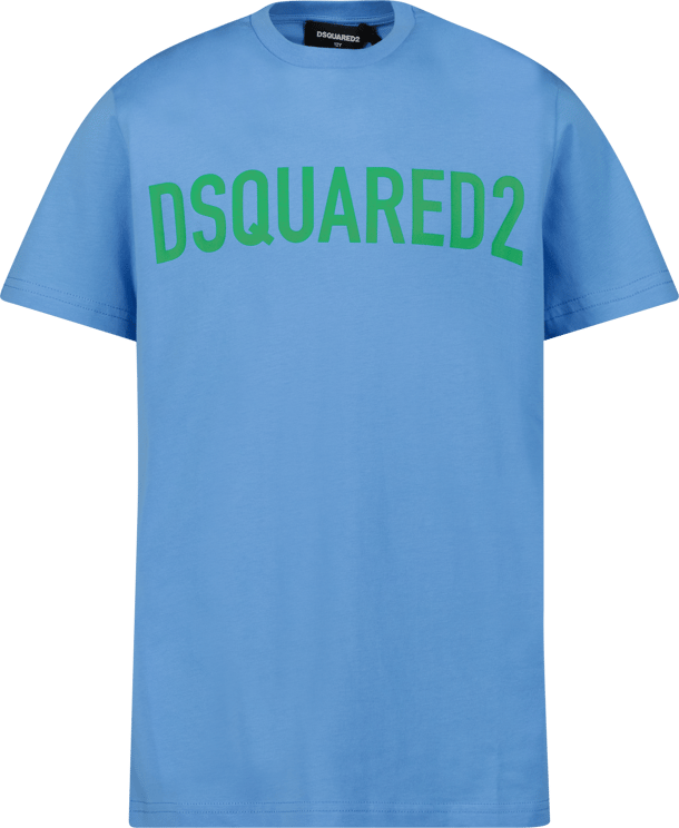 Dsquared2 Dsquared2 Kinder Unisex T-Shirt Blauw Blauw