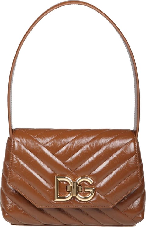 Dolce & Gabbana Dolce & gabbana lop shoulder bag with dg buckle Bruin