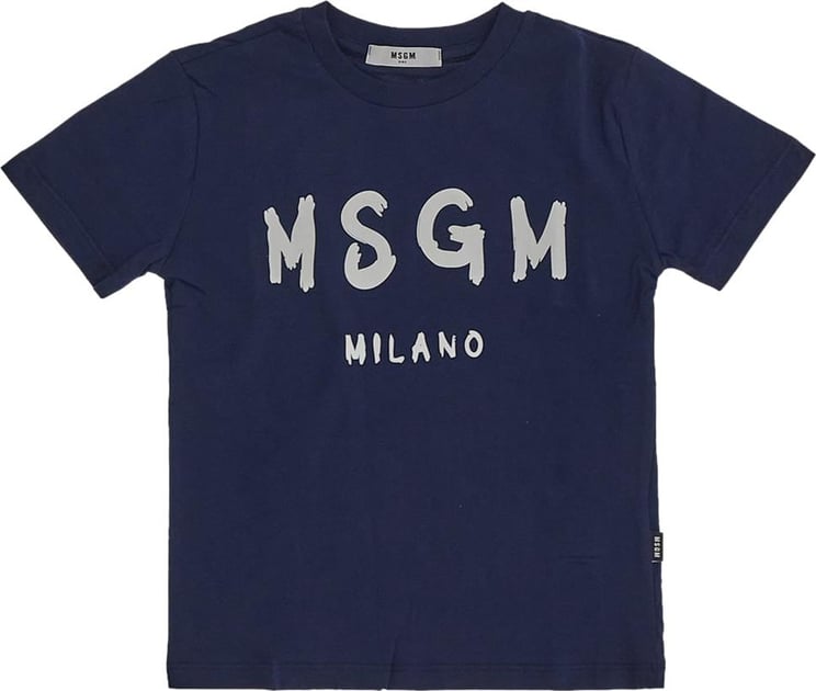 MSGM Kids T-Shirt Blauw