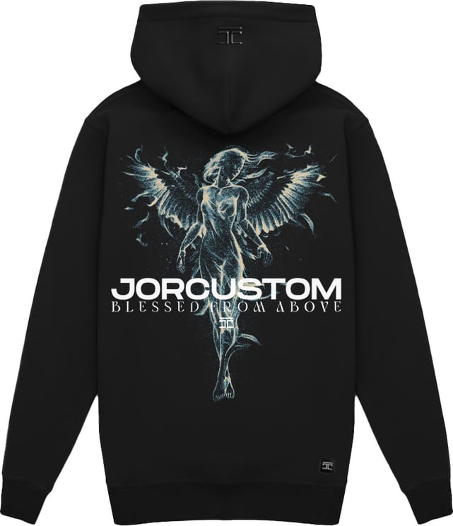 JORCUSTOM Bw-Angel Slim Fit Hoodie Black Zwart