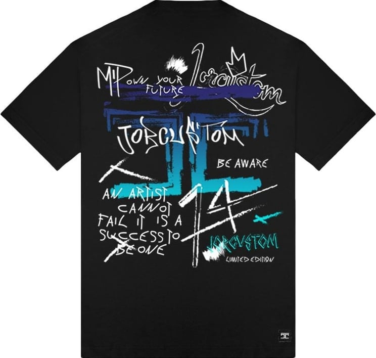 JORCUSTOM Bw-Artist Loose Fit T-Shirt Black Zwart