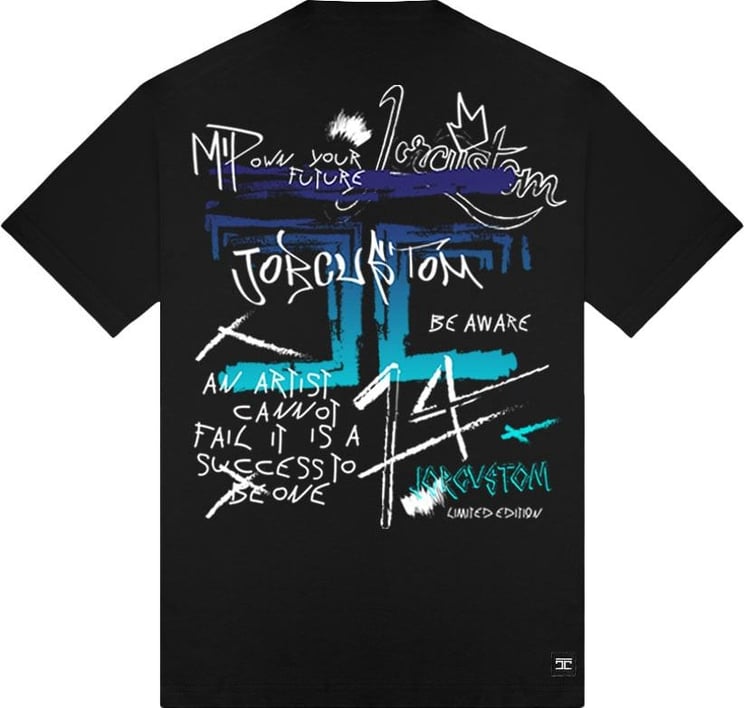 JORCUSTOM Bw-Artist Loose Fit T-Shirt Black Zwart