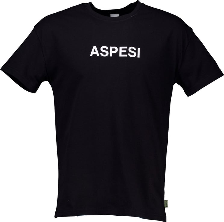 Aspesi Aspesi Shirt Zwart Katoen maat XL Basic t-shirts zwart Zwart