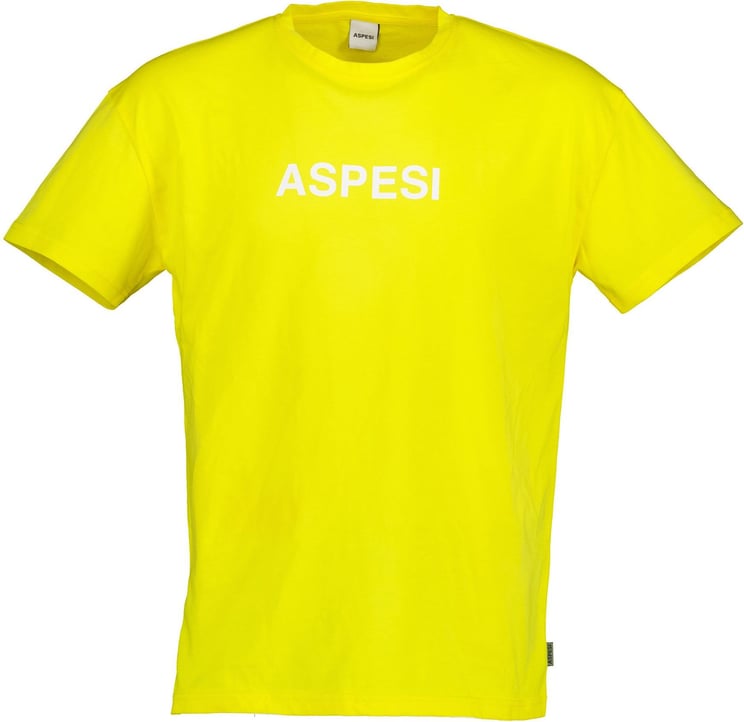 Aspesi Aspesi Shirt Geel Katoen maat XXL Basic t-shirts geel Geel