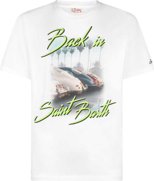 MC2 Saint Barth MC2 Saint Barth Shirt Wit Katoen maat XXL Back in sbarth t-shirts wit Wit