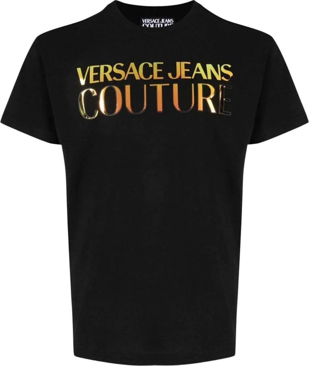 Versace Jeans Couture Versace Jeans Shirt Zwart Katoen maat S t-shirts zwart Zwart