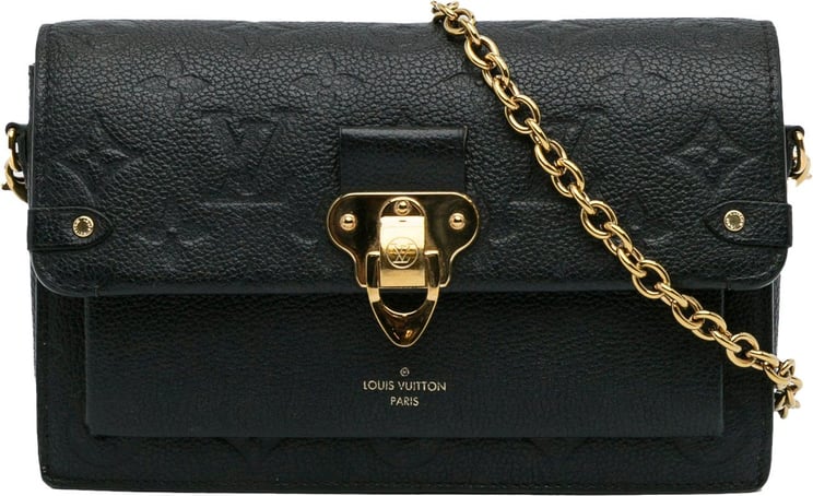 Louis Vuitton Monogram Empreinte Vavin Wallet on Chain Zwart