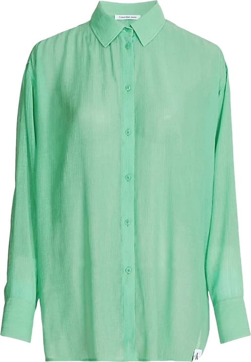 Calvin Klein Calvin Klein Blouse Groen Viscose maat L blouses groen Groen