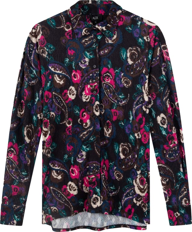 ALIX Alix the Label Paisley flower oversized blouses multicolor Dames maat M Divers