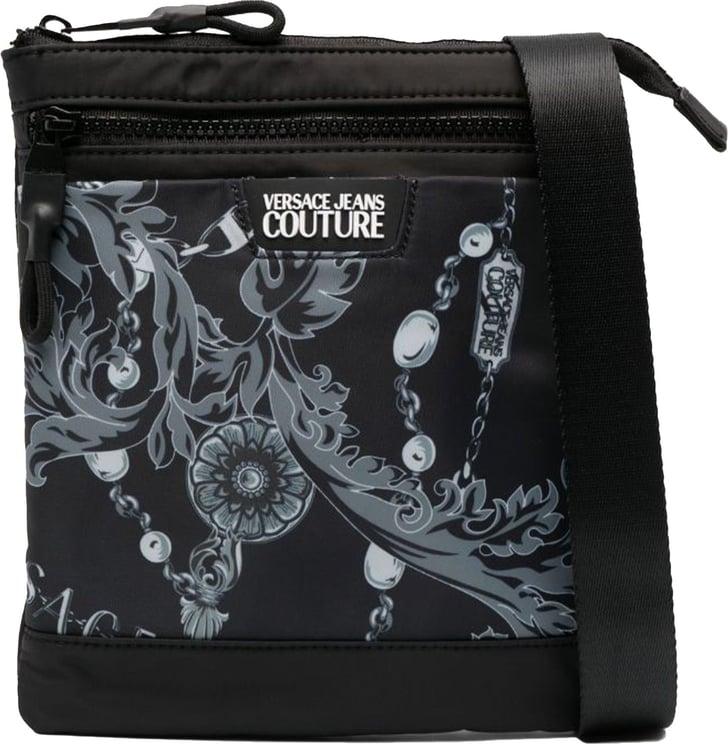 Versace Jeans Couture Versace Jeans Couture Bag Range Iconic Printed Logo Black Zwart