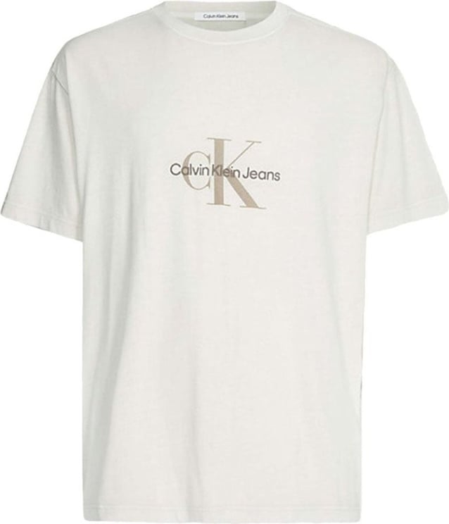 Calvin Klein Calvin Klein Shirt Beige Katoen maat L t-shirts beige Beige